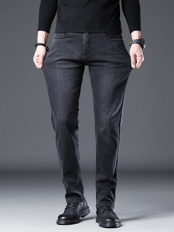 Nash | Mens Baggy Jeans Straight Leg Loose Fit Stretch Casual Denim