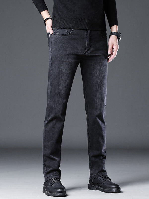 Nash | Mens Baggy Jeans Straight Leg Loose Fit Stretch Casual Denim