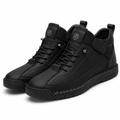 Nathan | Mens Leather Casual Work Mid Top Stitched Boots