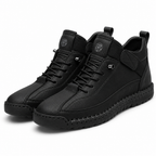 Nathan | Mens Leather Casual Work Mid Top Stitched Boots