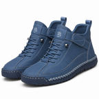 Nathan | Mens Leather Casual Work Mid Top Stitched Boots