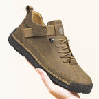 Nathan | Mens Leather Casual Work Mid Top Stitched Boots