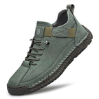 Nathan | Mens Leather Casual Work Mid Top Stitched Boots