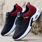 Neal | Mens Knit Cushioned Lightweight Lace Up Running Shoes Sneakers