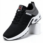 Neal | Mens Knit Cushioned Lightweight Lace Up Running Shoes Sneakers