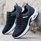 Neal | Mens Knit Cushioned Lightweight Lace Up Running Shoes Sneakers