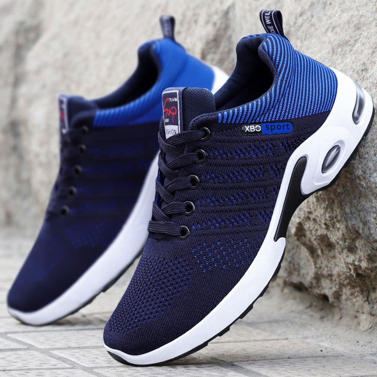 Neal | Mens Knit Cushioned Lightweight Lace Up Running Shoes Sneakers