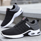 Neal | Mens Knit Cushioned Lightweight Lace Up Running Shoes Sneakers