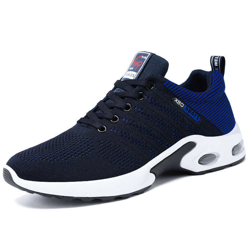 Neal | Mens Knit Cushioned Lightweight Lace Up Running Shoes Sneakers