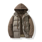 Neil | Mens Puffer Coat Hooded Quilted Padded Warm Winter Jacket