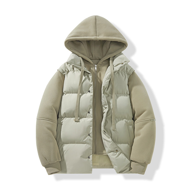 Neil | Mens Puffer Coat Hooded Quilted Padded Warm Winter Jacket
