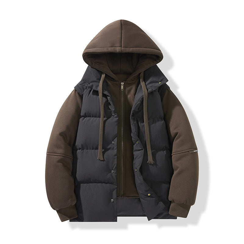 Neil | Mens Puffer Coat Hooded Quilted Padded Warm Winter Jacket