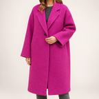 Oakley | Womens Longline Wool Blend Winter Long Coat, Rose