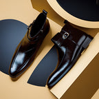 Odell | Mens Orthopedic Non Slip Side Zip Dress Chelsea Boots
