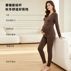 Odette | Womens Maternity Nursing Cotton Long Sleeve Loungewear Set - 1