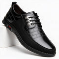 Oliver | Mens Breathable Leather Lace Up Casual Shoes Non Slip Sole