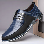 Oliver | Mens Breathable Leather Lace Up Casual Shoes Non Slip Sole