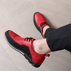 Oliver | Mens Breathable Leather Lace Up Casual Shoes Non Slip Sole
