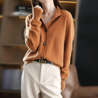 Ottilie | Womens Korean Retro Loose Knit Cardigan Coat - 4