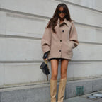 Ottilie | Womens Lapel Faux Fur Coat - 3