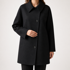 Ottilie | Womens Faux Fur Coat Lapel Winter Warm Coats, Black