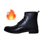 Otto | Mens Faux Leather Lace Up Ankle Boots Fall Winter Casual Footwear