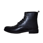 Otto | Mens Faux Leather Lace Up Ankle Boots Fall Winter Casual Footwear