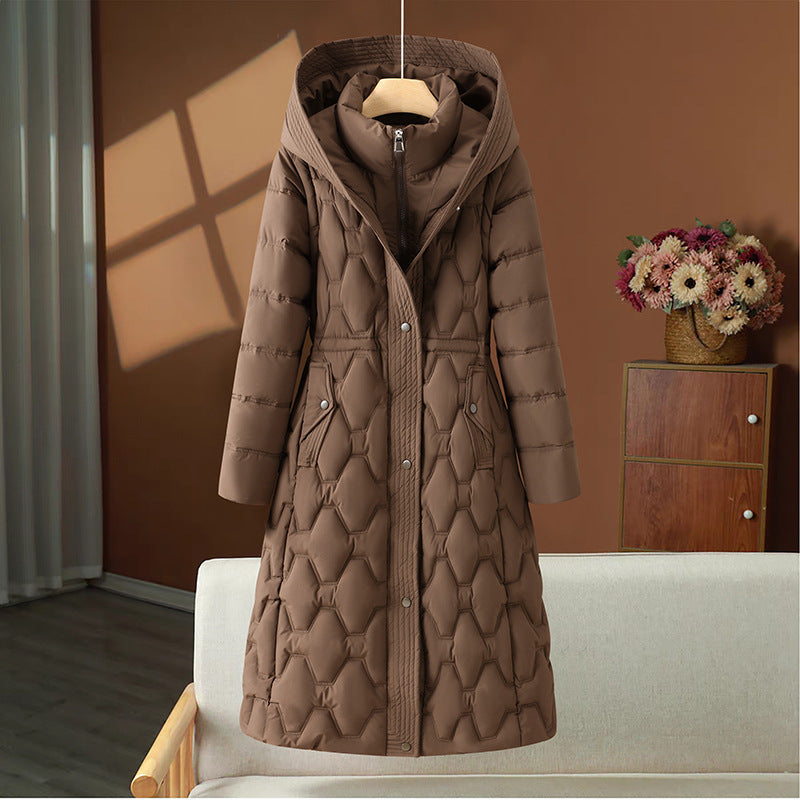 Patrice | Womens Padded Warm Winter Long Puffer Coat