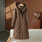 Patrice | Womens Padded Warm Winter Long Puffer Coat