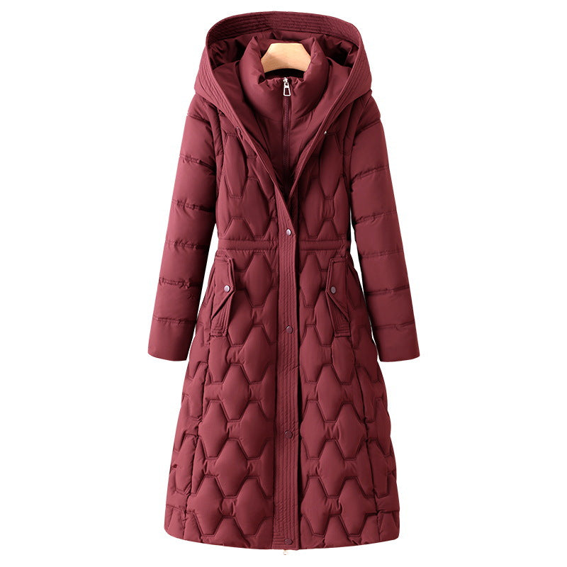 Patrice | Womens Padded Warm Winter Long Puffer Coat