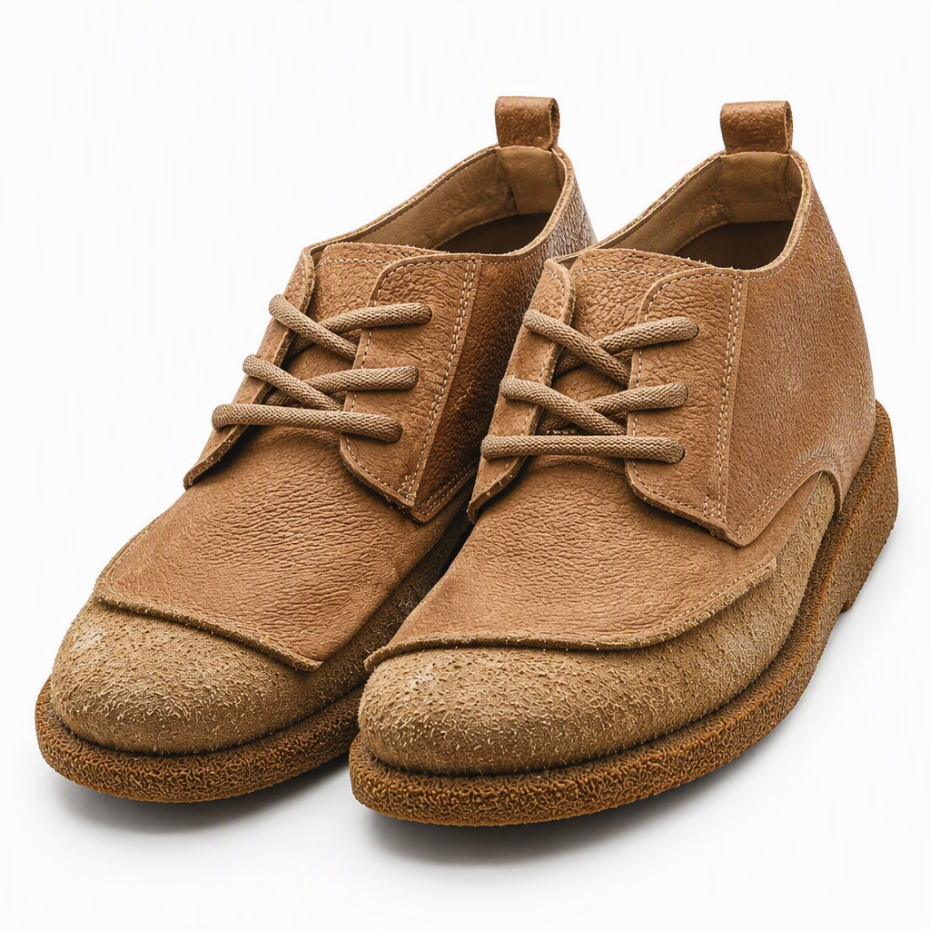Paul | Mens Leather Lace Up Boots Retro Casual Low Top Shoes