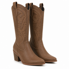 Penelope | Womens Knee High Western Heeled Long Riding Boots