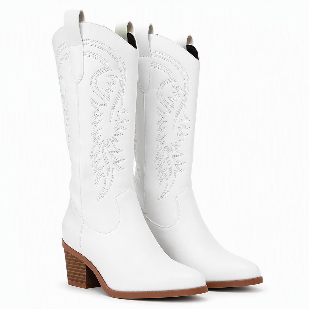 Penelope | Womens Knee High Western Heeled Long Riding Boots