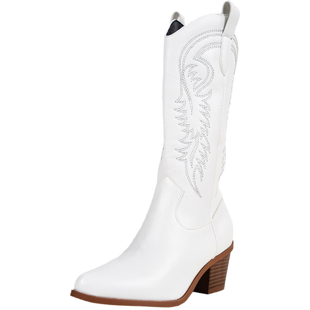 Penelope | Womens Knee High Western Heeled Long Riding Boots