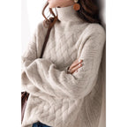 Pernille | Womens Turtleneck Knitted Jumper - 1