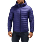 Peter | Mens Hooded Puffer Jacket Padded Cotton Winter Lightweight Coat