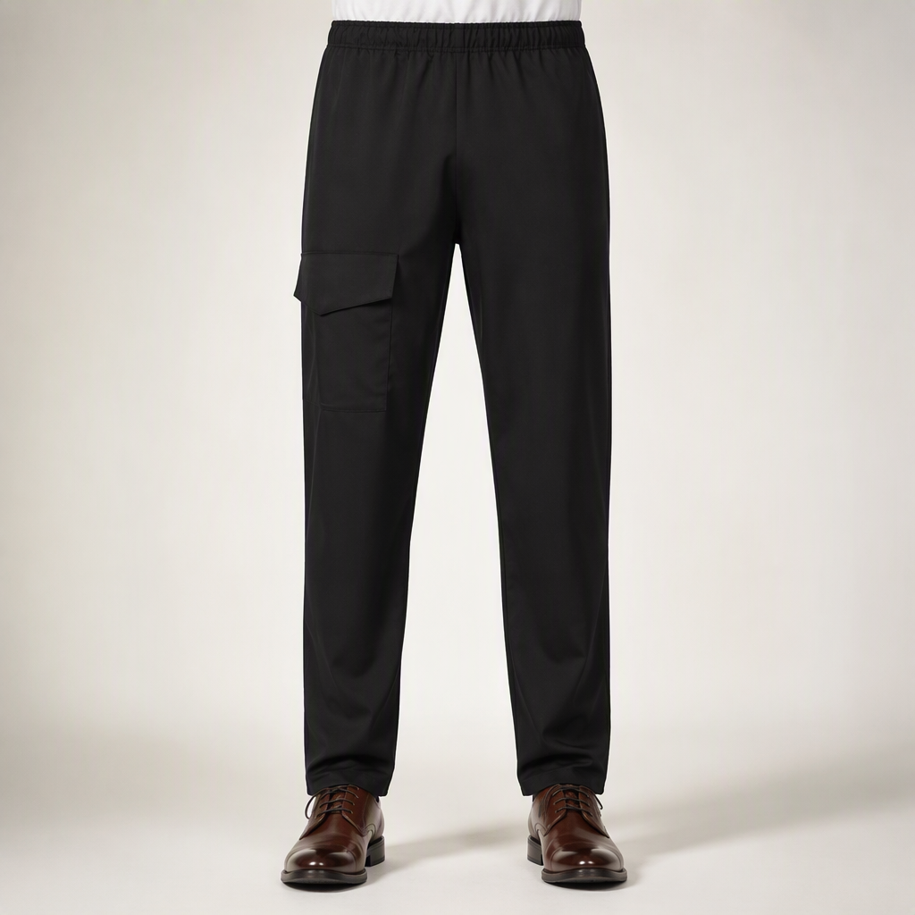 Phillip | Mens Waterproof Windproof Outdoor Hiking Rain Pants, Black