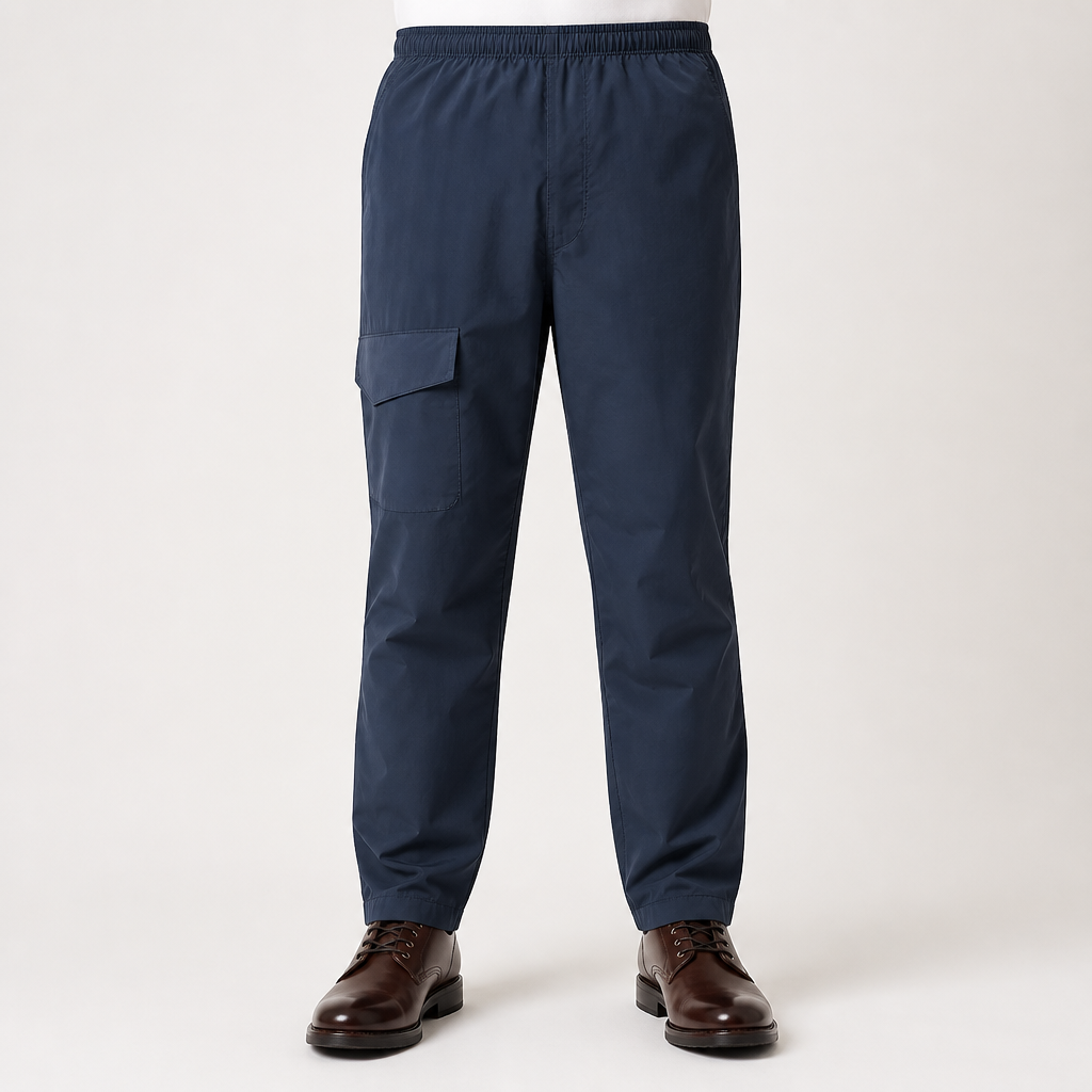 Phillip | Mens Waterproof Windproof Outdoor Hiking Rain Pants, Navy Blue