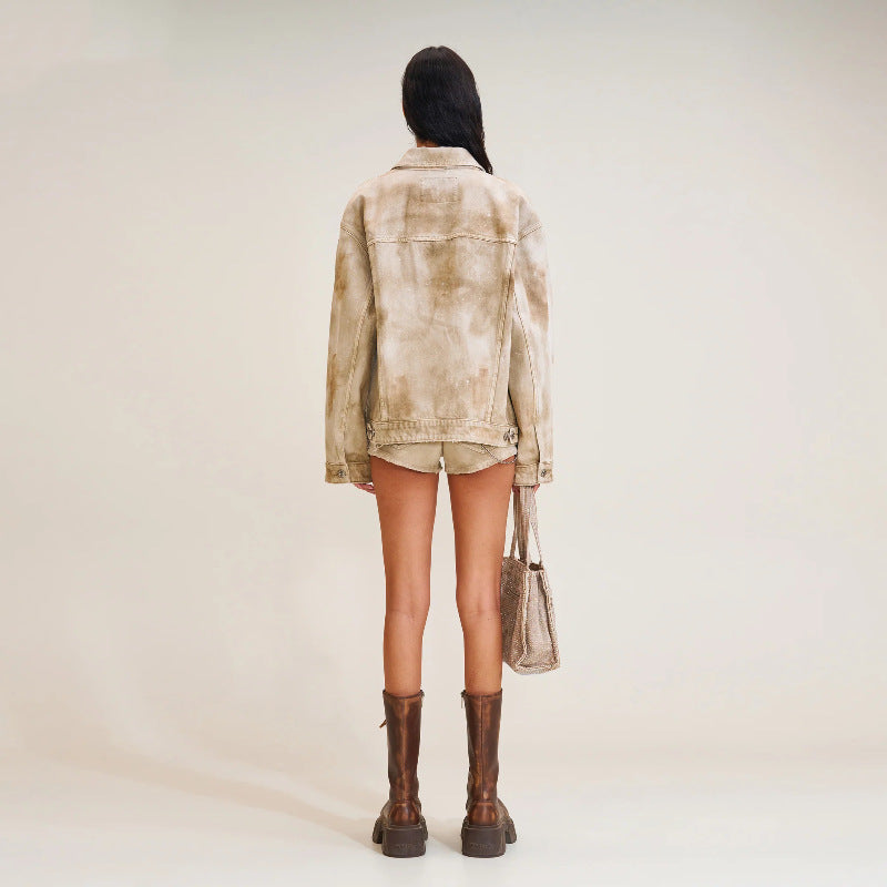 Primrose | Womens Embellished Oversized Denim Jacket