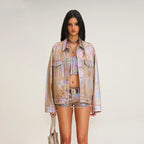 Primrose | Womens Embellished Oversized Denim Jacket