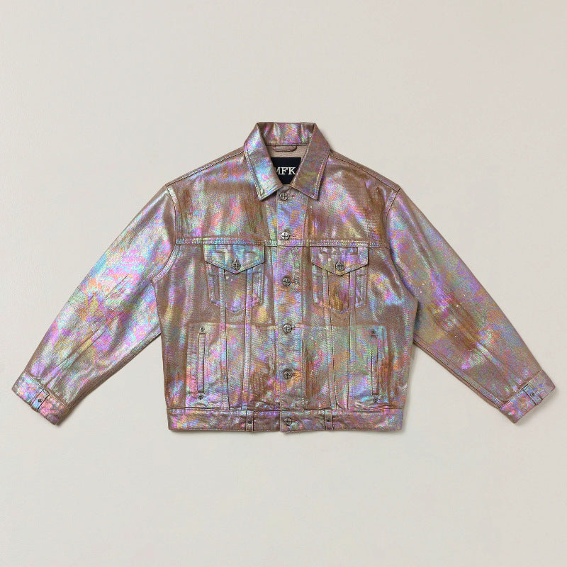 Primrose | Womens Embellished Oversized Denim Jacket