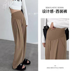 Priya | Womens Maternity Wide Leg Belly Support Work Trousers - 3