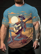 Quentin | Mens 3D Print Graphic Short Sleeve T Shirt - Design 7