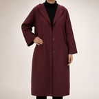 R017 | Womens Waterproof Jacket Plus Size Hooded Windproof Rain Coat, Burgundy