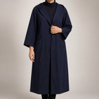 R017 | Womens Waterproof Jacket Plus Size Hooded Windproof Rain Coat, Dark Blue