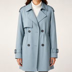 Rachel | Womens Lightweight Short Casual Outdoor Windbreaker Jacket, Blue