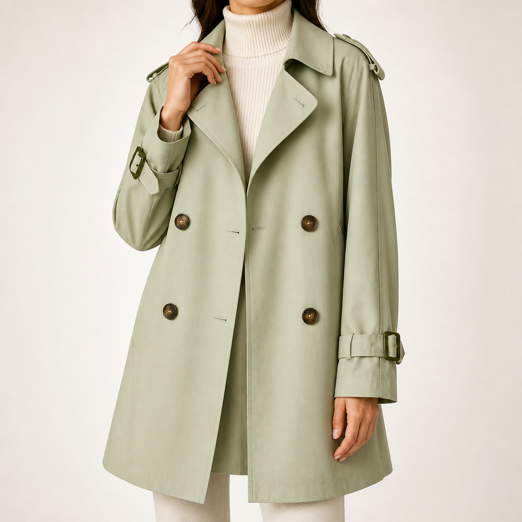 Rachel | Womens Lightweight Short Casual Outdoor Windbreaker Jacket, Fruit Green