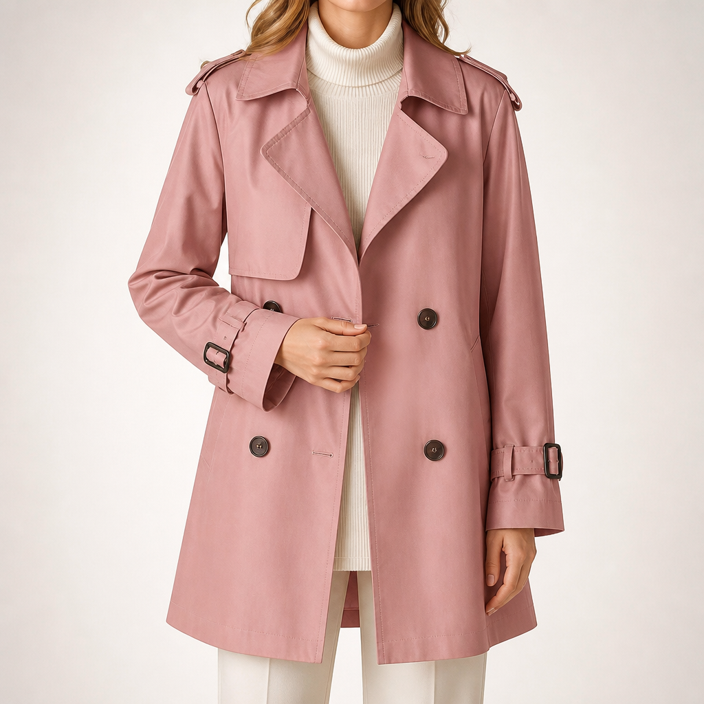 Rachel | Womens Lightweight Short Casual Outdoor Windbreaker Jacket, Pink
