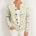 Raegan | Womens Printed Knit Cardigan Loose Long Sleeve Round Neck Sweater, Multi