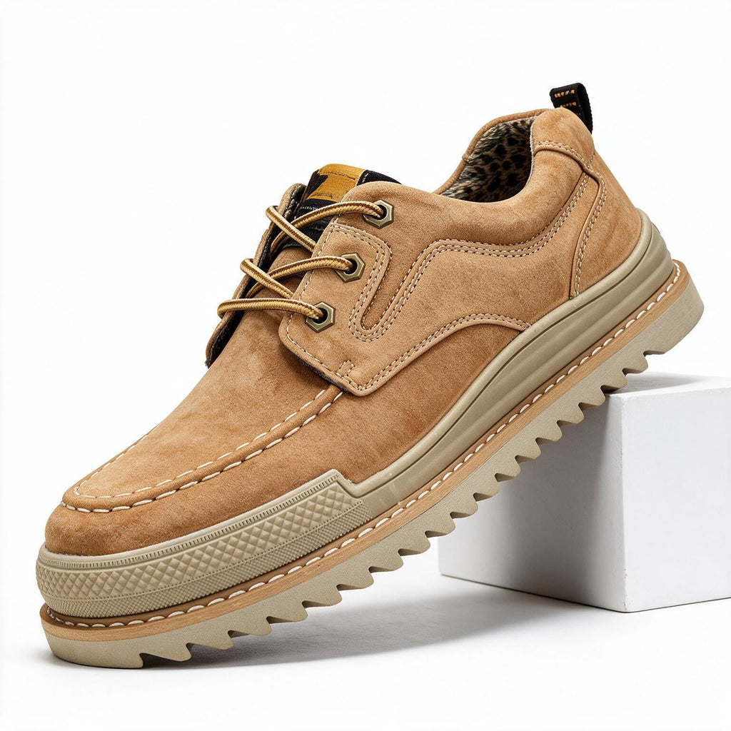 Ralph | Mens Casual Leather Lace Up Walking Sneakers Shoes